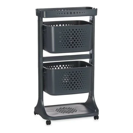 Vegetable trolley Anthracite polypropylene (33 x 81 x 44 cm) by Kinvara, Shelves and supports - Ref: S3610957, Price: 35,56 €...