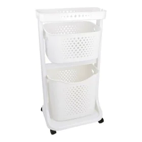 Clothes Trolley White polypropylene (33 x 81 x 44 cm) by Kipit, Laundry Baskets - Ref: S3610958, Price: 39,59 €, Discount: %