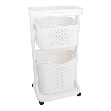 Carrito para la Ropa Blanco Polipropileno (33 x 81 x 44 cm) de Kipit, Cestos para la colada - Ref: S3610958, Precio: 39,59 €,...