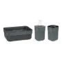 Set de Baño Antracita Plástico (3 pcs) de Berilo, Juegos de accesorios de baño - Ref: S3611047, Precio: 3,93 €, Descuento: %