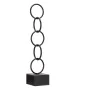 Figura Decorativa Aros Negro Metal (12,5 x 60,5 x 12,5 cm) de Gift Decor, Adornos - Ref: S3611209, Precio: 13,87 €, Descuento: %