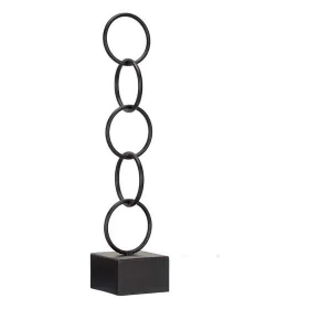 Figura Decorativa Aros Negro Metal (12,5 x 60,5 x 12,5 cm) de Gift Decor, Adornos - Ref: S3611209, Precio: 14,45 €, Descuento: %