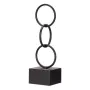 Figura Decorativa Aros Negro Metal (12,5 x 40,5 x 12,5 cm) de Gift Decor, Adornos - Ref: S3611211, Precio: 11,34 €, Descuento: %