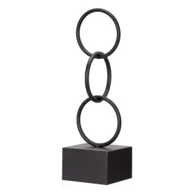 Figura Decorativa Aros Preto Metal (12,5 x 40,5 x 12,5 cm) de Gift Decor, Adornos - Ref: S3611211, Preço: 11,81 €, Desconto: %