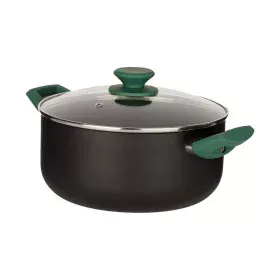 Cacerola Negro Verde Ø 24 cm Aluminio (4,5 L) de Kinvara, Cacerolas - Ref: S3611269, Precio: 26,74 €, Descuento: %