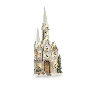 Statua Decorativa Casa Natale Luce LED Musica Grigio Bianco Marrone Verde Magnesio 20 x 125 x 55 cm di Krist+, Natale - Rif: ...