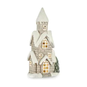 Figurine Décorative Maison Noël Lumière LED Musique Gris Blanc Vert Magnésium 15 x 53 x 25 cm de Krist+, Noël - Réf : S361151...