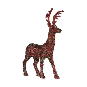 Decoration Large Reindeer 23 x 74,7 x 45 cm Blue Fuchsia Plastic by Krist+, Christmas - Ref: S3612005, Price: 53,06 €, Discou...