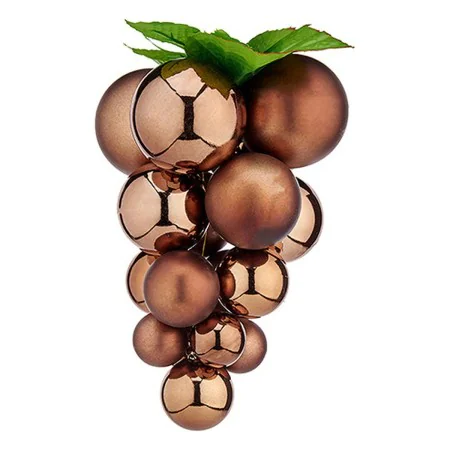 Bola de Natal Uvas Pequeno Castanho Plástico 15 x 15 x 20 cm de Krist+, Natal - Ref: S3612459, Preço: 7,07 €, Desconto: %