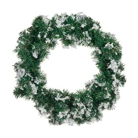 Coroa de Natal Flocos de neve Branco Verde de Krist+, Natal - Ref: S3612785, Preço: 12,63 €, Desconto: %