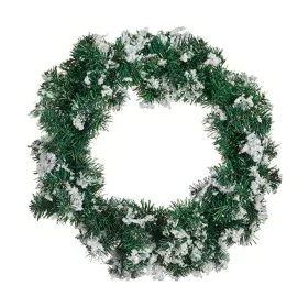 Couronne de Noël Flocons de neige Blanc Vert de Krist+, Noël - Réf : S3612785, Prix : 12,63 €, Remise : %