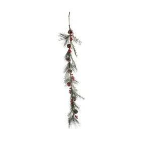 Grinalda de Natal Rama Castanho Vermelho Verde Plástico de Krist+, Natal - Ref: S3612815, Preço: 9,21 €, Desconto: %