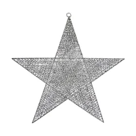 Adorno Natalício Prateado Estrela 50 x 51,5 x 0,5 cm Metal de Krist+, Natal - Ref: S3612844, Preço: 6,00 €, Desconto: %