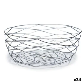 Frutero Plateado Metal 27 x 11 x 27 cm (24 Unidades) de Kinvara, Cuencos y tazones - Ref: S3613734, Precio: 73,65 €, Descuent...