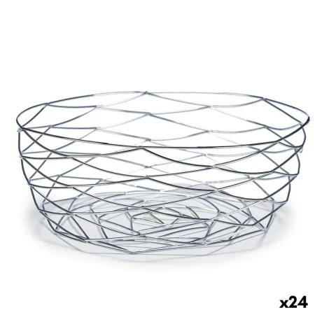 Fruteira Prateado Metal 27 x 11 x 27 cm (24 Unidades) de Kinvara, Travessas e taças - Ref: S3613734, Preço: 73,65 €, Desconto: %