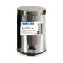 Pedal bin Silver Stainless steel Plastic 5 L (4 Units) by Berilo, Wastebaskets - Ref: S3614089, Price: 33,71 €, Discount: %