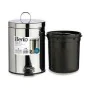 Pedal bin Silver Stainless steel Plastic 5 L (4 Units) by Berilo, Wastebaskets - Ref: S3614089, Price: 33,71 €, Discount: %