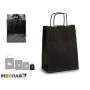 Bolsa de Papel Negro (18 x 8 x 31 cm) (25 Unidades) de Pincello, Cajas y bolsas de regalo - Ref: S3614306, Precio: 9,44 €, De...