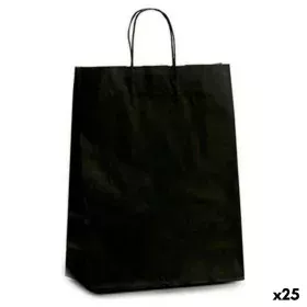 Paper Bag Black (12 x 52 x 32 cm) (25 Units) by Pincello, Gift boxes and bags - Ref: S3614308, Price: 14,87 €, Discount: %