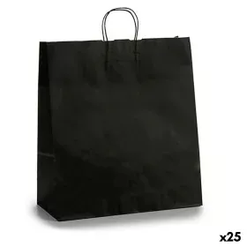 Sac en papier Noir 16 x 57,5 x 46 cm (25 Unités) de Pincello, Sacs et paniers à provisions - Réf : S3614309, Prix : 19,92 €, ...