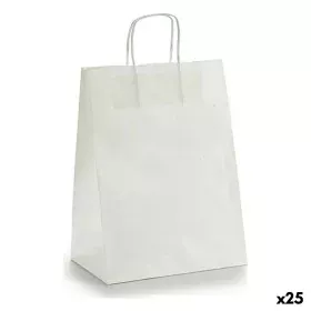 Sac en papier 24 x 12 x 40 cm Blanc (25 Unités) de Pincello, Boîtes et sacs cadeaux - Réf : S3614311, Prix : 11,85 €, Remise : %