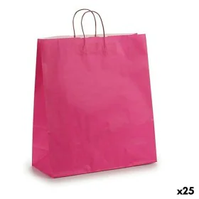 Paper Bag Pink 16 x 57,5 x 46 cm (25 Units) by Pincello, Shopping bags and baskets - Ref: S3614315, Price: 19,92 €, Discount: %