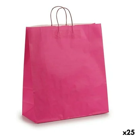 Mala de Papel Cor de Rosa 16 x 57,5 x 46 cm (25 Unidades) de Pincello, Sacos e cestos de compras - Ref: S3614315, Preço: 19,1...