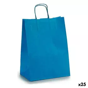 Sac en papier 24 x 12 x 40 cm Bleu (25 Unités) de Pincello, Boîtes et sacs cadeaux - Réf : S3614316, Prix : 11,85 €, Remise : %