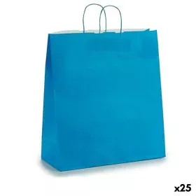 Paper Bag Blue 16 x 57,5 x 46 cm (25 Units) by Pincello, Shopping bags and baskets - Ref: S3614317, Price: 19,12 €, Discount: %