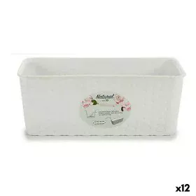 Planter Stefanplast White Plastic 13 x 11 x 28,5 cm (12 Units) by Stefanplast, Window Boxes - Ref: S3614368, Price: 39,83 €, ...