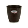 Plant pot Stefanplast Plastic Chocolate 19 x 17,5 x 19 cm (12 Units) by Stefanplast, Flower Pots - Ref: S3614378, Price: 28,4...