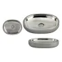 Soap dish Silver Grey Stainless steel Plastic 9,5 x 2,5 x 13 cm (6 Units) by Berilo, Stands and dispensers - Ref: S3614566, P...