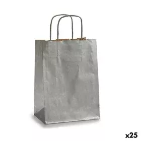 Bolsa de Papel Plateado (18 x 8 x 31 cm) (25 Unidades) de Pincello, Cajas y bolsas de regalo - Ref: S3614593, Precio: 10,89 €...