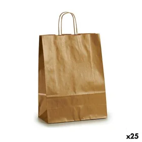 Paper Bag Golden (32 X 12 X 50 cm) (25 Units) by Pincello, Gift boxes and bags - Ref: S3614599, Price: 17,40 €, Discount: %