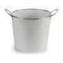 Planter With handles Silver Metal White (23 x 19,5 x 30,5 cm) (24 Units) by Ibergarden, Cachepots - Ref: S3614693, Price: 106...