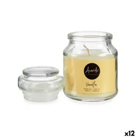 Scented Candle Vanilla Beige Glass Wax (7 x 10 x 7 cm) (12 Units) by Acorde, Candles - Ref: S3614771, Price: 18,63 €, Discoun...