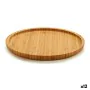 Snack tray Brown Bamboo 20 x 1,5 x 20 cm (12 Units) by Kinvara, Plates and dishes - Ref: S3614861, Price: 40,47 €, Discount: %