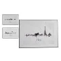 Cuadro Ciudad Negro Blanco Aglomerado (81,5 x 3 x 121 cm) (3 Unidades) de Gift Decor, Frontones decorativos - Ref: S3615469, ...