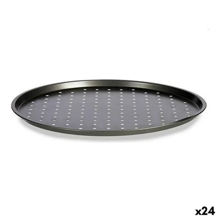 Plateau pour Four Pizza Gris Acier au carbone 33 x 1 x 33 cm (24 Unités) de Kinvara, Plats à rôtir - Réf : S3615497, Prix : 5...