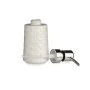 Dispensador de Sabão Cerâmica Prateado Branco 6 Unidades (150 ml) de Berilo, Suportes e dispensadores - Ref: S3615569, Preço:...