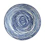 Plato Hondo Rayas Porcelana Azul Blanco 6 Unidades (20 x 4,7 x 20 cm) de Vessia, Platos y fuentes - Ref: S3615599, Precio: 17...