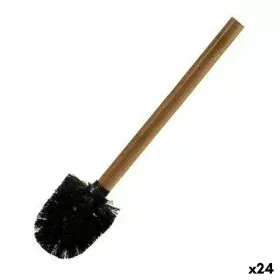 Toilet Brush Black Brown Bamboo (8 x 35,5 x 8 cm) (24 Units) by Berilo, Toilet accessories - Ref: S3615684, Price: 46,11 €, D...