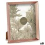 Fotorahmen Rosa Kupfer Kunststoff Glas (22,3 x 3,5 x 27,3 cm) (6 Stück) von Gift Decor, Wand- und Tischrahmen - Ref: S3615771...