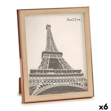 Cadre photo Marron Cuivre Plastique verre (23 x 27 x 2 cm) (6 Unités) de Gift Decor, Cadres muraux et de table - Réf : S36157...