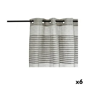 Vorhang Streifen Dunkelgrau 6 Stück (140 x 0,1 x 260 cm) von Gift Decor, Vorhänge - Ref: S3616059, Preis: 65,19 €, Rabatt: %