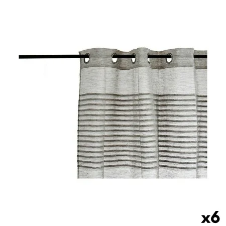 Curtain Stripes Dark grey 6 Units (140 x 0,1 x 260 cm) by Gift Decor, Curtains - Ref: S3616059, Price: 66,50 €, Discount: %