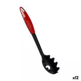 Cuillère de service pour les pâtes Plastique Rouge Noir (5,5 x 30,5 x 5,5 cm) (12 Unités) de BigBuy Home, Pinces et cuillères...