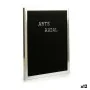 Pintura Prateado Preto Painel 144 Letras (2,5 x 50,5 x 40,5 cm) (12 Unidades) de Gift Decor, Frontões decorativos - Ref: S361...