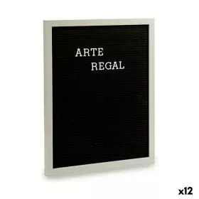 Cuadro Negro Blanco Panel 144 Letras (2,5 x 50,5 x 40,5 cm) (12 Unidades) de Gift Decor, Frontones decorativos - Ref: S361617...