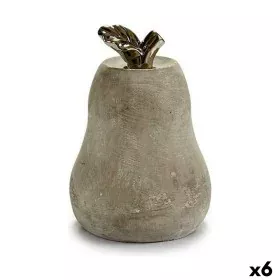 Figura Decorativa Gris Cemento Pera (15 x 20,5 x 15 cm) (6 Unidades) de Gift Decor, Adornos - Ref: S3616173, Precio: 19,66 €,...